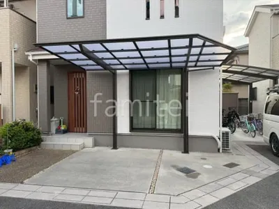 カーポート１台 （単棟） LIXIL ネスカF 変形地対応 フラット屋根