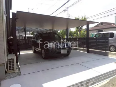 新築シンプル オープン外構