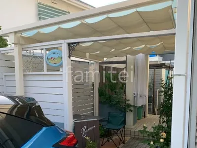１階テラス屋根 （雨除け） YKKAP フル木製調 サザンテラス フレームタイプ フラット屋根 スタンダード 壁付