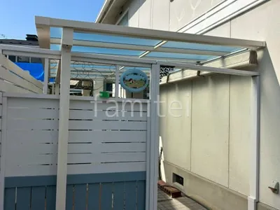 １階テラス屋根 （雨除け） YKKAP フル木製調 サザンテラス フレームタイプ フラット屋根 スタンダード 壁付