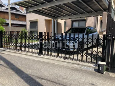 両開き 伸縮門扉 四国化成 ニューハピネスHG 傾斜地用 