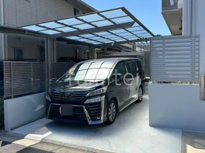 土間コンクリート   土間コンクリート シンプル カーポート１台 （単棟） LIXIL ネスカＦ フラット屋根