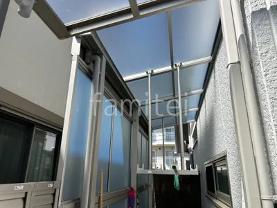 １階テラス屋根 （雨除け） YKKAP ソラリアF フラット屋根 スタンダード 壁付