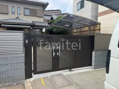 片引き 引き戸門扉 LIXIL エススライドB型 