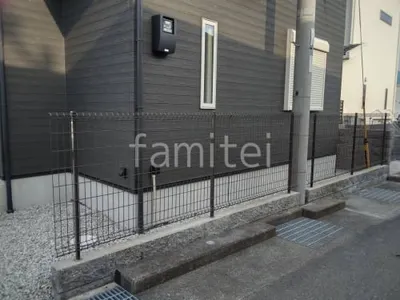 スチールメッシュ フェンス LIXIL ハイグリッドN8型 境界・メッシュ