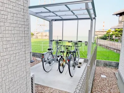 サイクルポート 自転車バイク屋根 LIXIL ネスカF ミニ フラット屋根