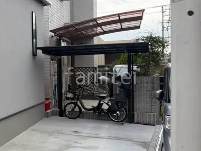 サイクルポート 自転車バイク屋根 LIXIL ネスカF ミニ フラット屋根