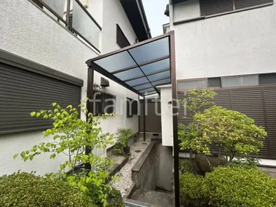 1階テラス屋根 (雨除け) YKKAP ソラリアF フラット屋根 スタンダード 壁付