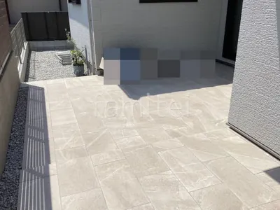 タイルデッキ 床タイル貼り 施主支給