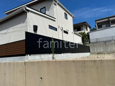 アルミ形材 フェンス LIXIL AB YS3型 横スリット3 目隠し ブロック塀 （化粧ブロック） 太陽エコブロックス 普通CB 
