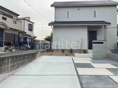 新築シンプル オープン外構