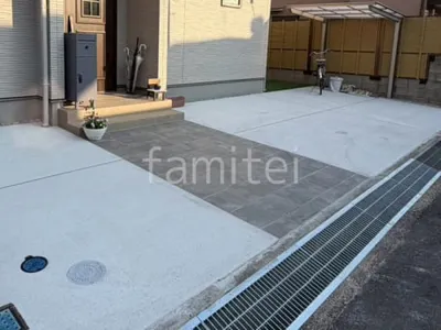 玄関アプローチ 床タイル貼り タカショー セラレバンテ