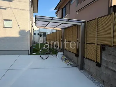 サイクルポート 自転車バイク屋根 LIXIL ネスカF ミニ フラット屋根