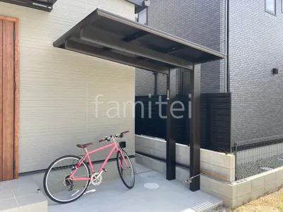 サイクルポート 自転車バイク屋根 YKKAP エフルージュ FIRST フラット屋根