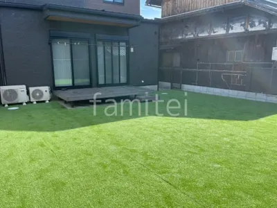人工芝 防草シート加工 マツモト 人工芝 30mm 