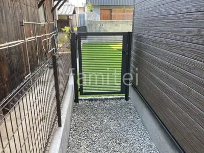 片開き 門扉 LIXIL AB YR2型 細横桟 