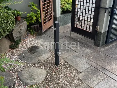 立水栓  ユニソン スプレスタンド60ソリッド 蛇口2個付き 