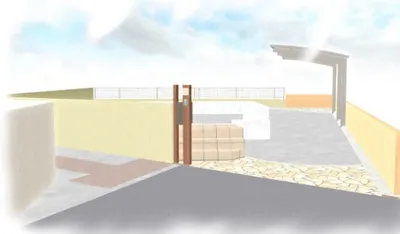 セミクローズ外構