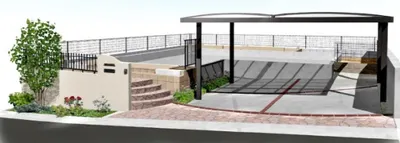 セミクローズ外構