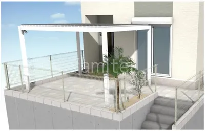 玄関前の空間でゆったり寛げるアプローチにリフォーム