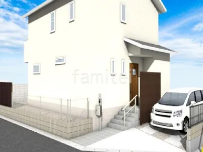 シンプルながらプライバシーをしっかりと守る新築ベーシック オープン外構