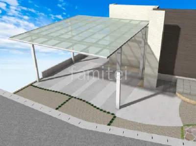 カーポートと土間コンクリートで使いやすい車庫まわりリフォーム