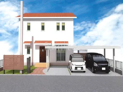 大きな折半屋根カーポートの車庫まわりリフォーム