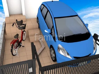 床タイル貼りでアプローチリフォーム