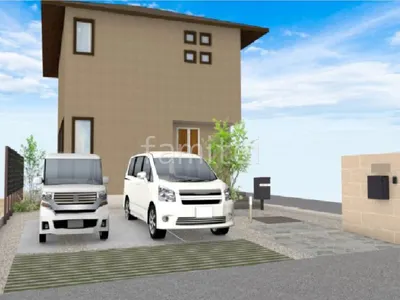 自然な雰囲気と実用性を兼ね備えた新築シンプル オープン外構