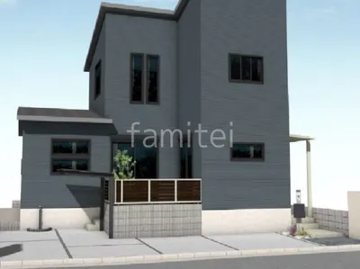 スタンダードな新築ベーシック オープン外構