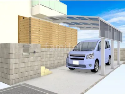 シンプルな美しさで心地よい空間を演出した新築シンプル オープン外構