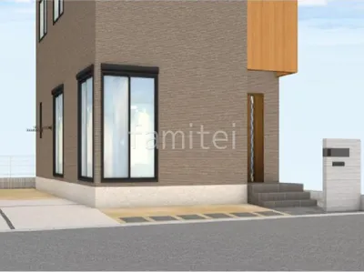 ナチュラルモダンな新築シンプル オープン外構