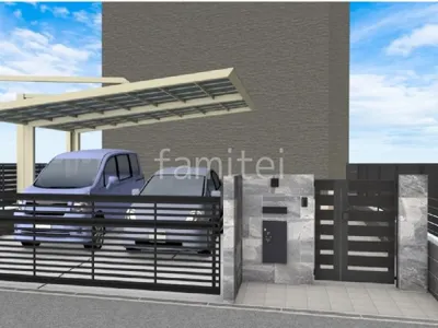 高級感と実用性を兼ね備えた新築シンプル クローズ外構