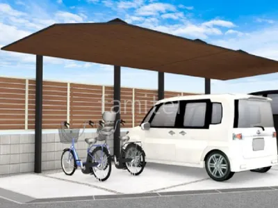 カーポート縦2台