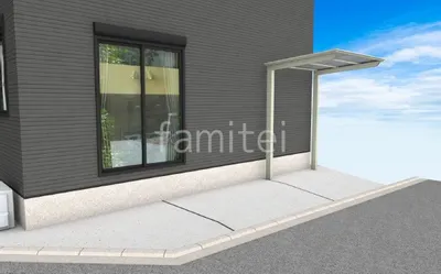 サイクルポート 土間コンクリート