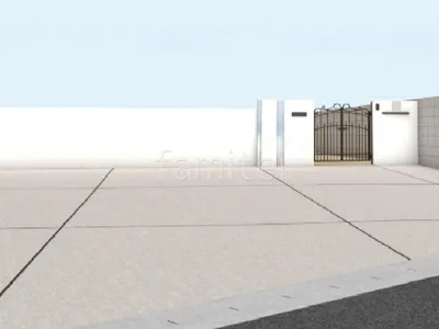 温かみを感じる新築ナチュラル セミクローズ外構