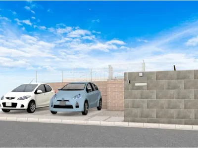 高級感あふれる門まわりが印象的な新築シンプル オープン外構