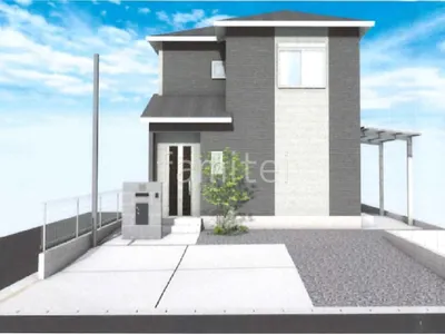 シンプルでエレガントな新築オープン外構