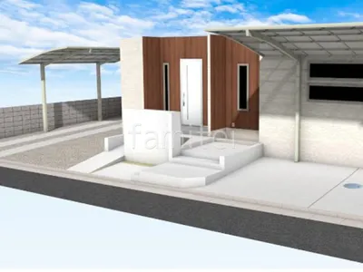 新築シンプル オープン外構