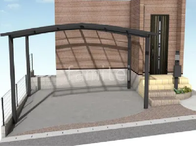 洗い出し仕上げの門まわりリフォーム