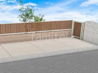 フェンスと門扉で外まわり ナチュラル リフォーム