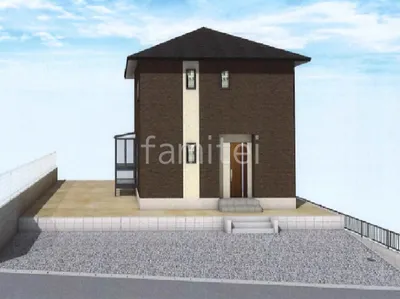 解放感ある新築ベーシック オープン外構