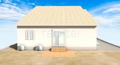 中庭 タイルデッキ