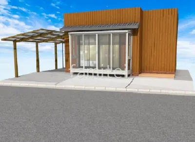 ノンステップでバリアフリー　駐車場拡張リフォーム工事