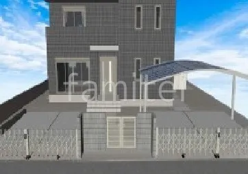 コスパ良し　シンプルなクローズ外構