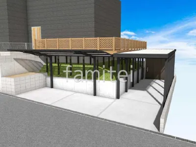 高台ウッドデッキとカーポートで使い勝手よくリフォーム