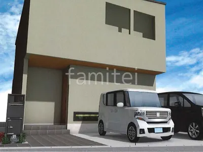 機能門柱で使いやすく！リフォームベーシック オープン外構