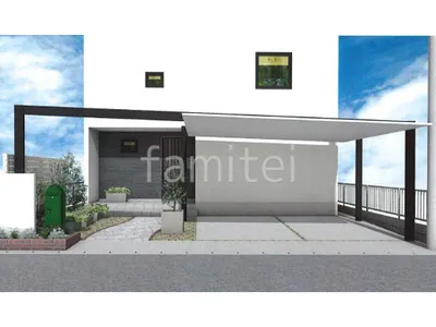 梁延長で快適かつおしゃれなスタイリッシュカーポート