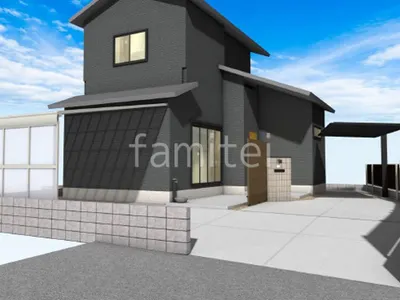 機能的なリフォームシンプル オープン外構