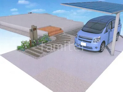 コンクリート枕木でナチュラルなアプローチへリフォーム